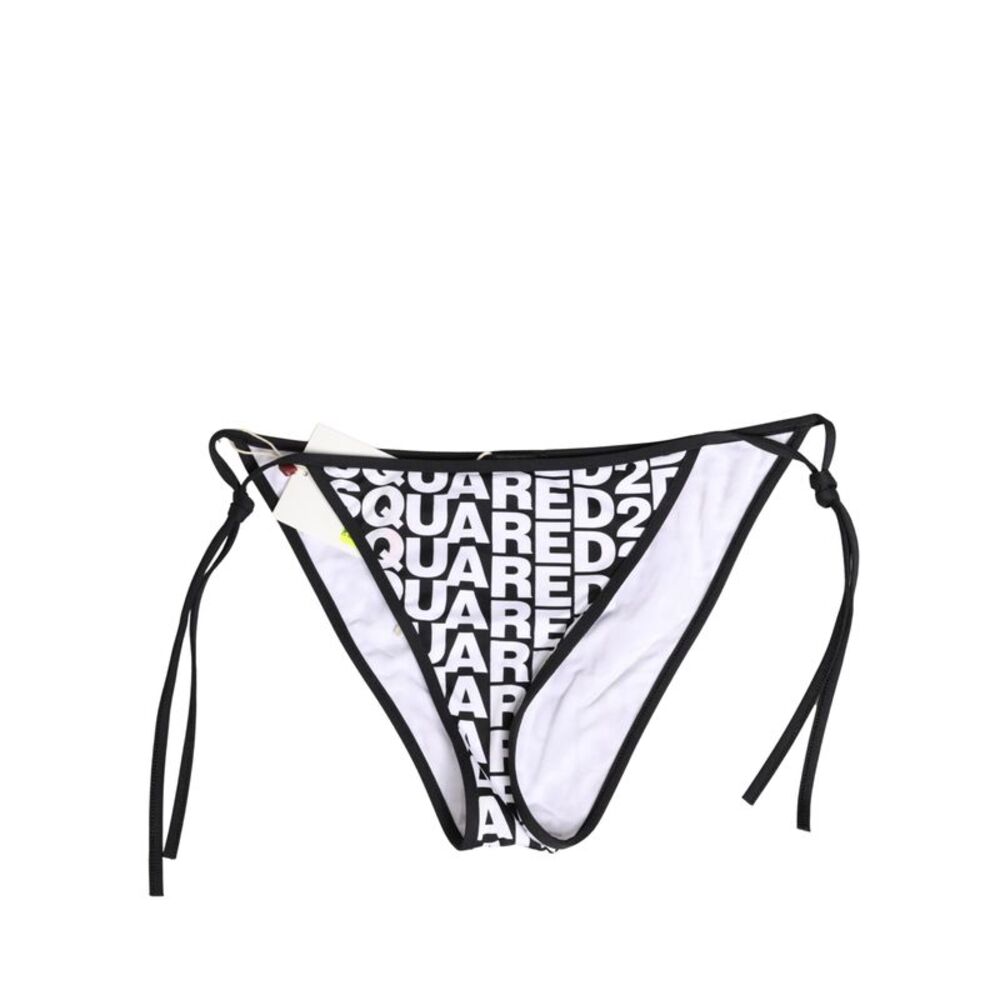 Dsquared² Multicolor Nylon Logo Print Bikini Bottom Women's Swimwear